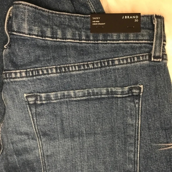 J Brand Sadey Mid Rise Slim Straight Crop Jean - Picture 4 of 11